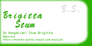brigitta stum business card